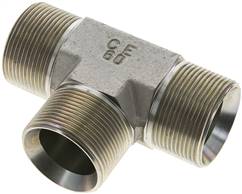 pièce en T, cône 60 ° G 1-1/2"-G 1-1/2"-G 1-1/2" (filetage mâle), Acier galvanisé