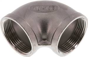 Angle 90° Rp 1-1/2"-Rp 1-1/2", 1.4408