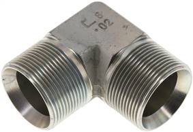 coude 90 °, cône 60 ° G 1-1/2"-G 1-1/2" (filetage mâle), Acier galvanisé