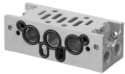 1825503286 (INTERMEDIATE PLATE ISO1) AVENTICS - Grundplatte, Anschlüsse 2 und 4 seitlich, 1,2 und 4