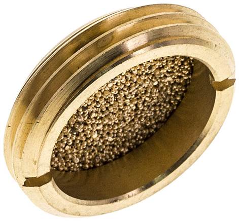Silencieux plat en bronze fritté à enfoncer