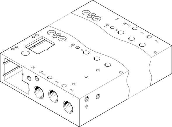 Barrette de raccordement Festo série VABM-L1