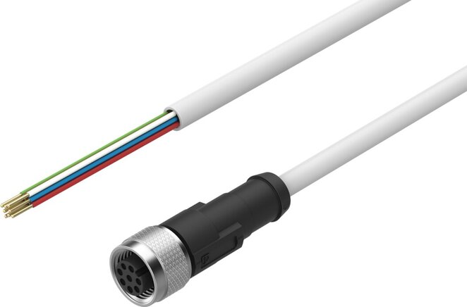 NEBC-M12G8-E-15-N-B-LE8 (8094475) Connecting cable