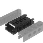5801750000 (BASE PLATE R 1/4) AVENTICS - Grundplatte, Anschlüsse 2 und 4 unten