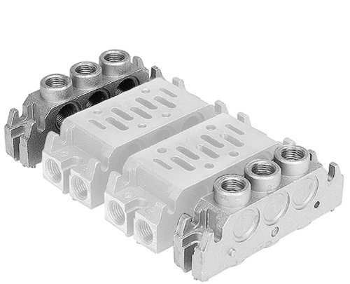 5801510000 (END PLATE ISO1,G3/8-G1/4 PAIR) AVENTICS - Endplatte links, Endplatte rechts