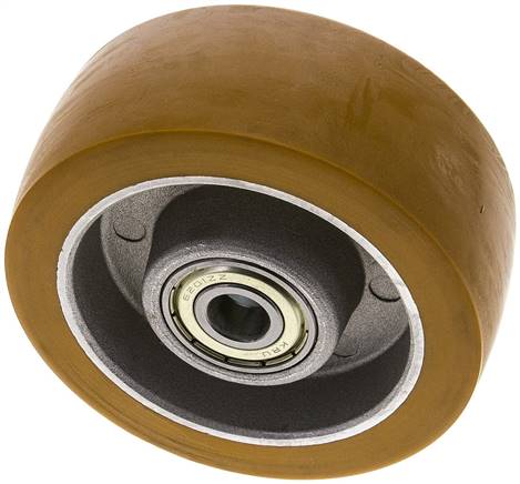 roue pour rouleau pour charges lourdes en polyuréthane, 100 mm