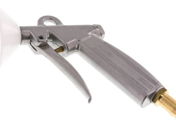 Pistolet de soufflage avec buse courte Ø 1,5 et écran de protection, Embout de tuyau 13 (1/2")mm