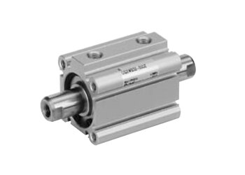Vérin compact SMC série CQ2W-Z, double effet, tige traversante