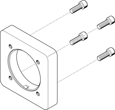 EAMF-A-95A-140A (558023) Motor flange