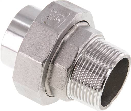 Raccord fileté à souder à joint plat R 1-1/2 a 4"(fil. mâle)