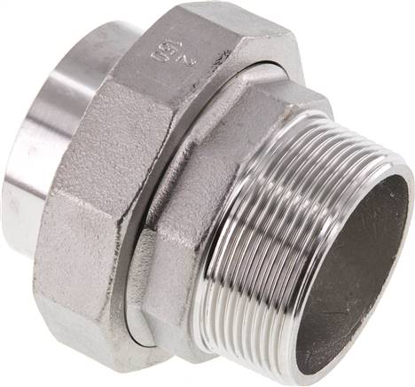 Raccord fileté à souder à joint plat R 1 a 2"(fil. mâle)-33,