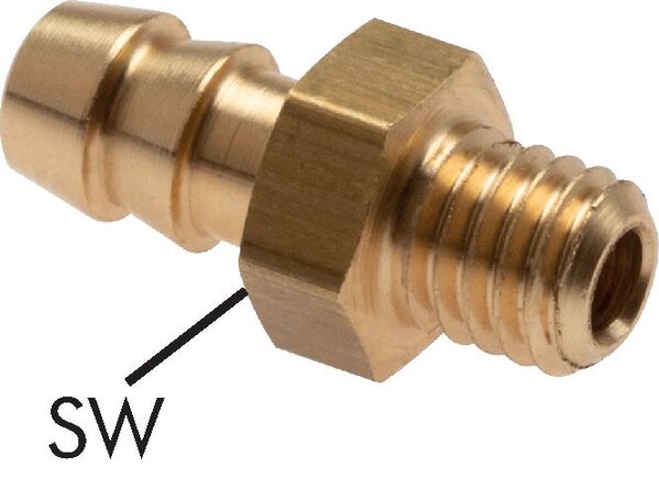 Raccord enfichable droit M 3 a 5-3 mm femelle, laiton
