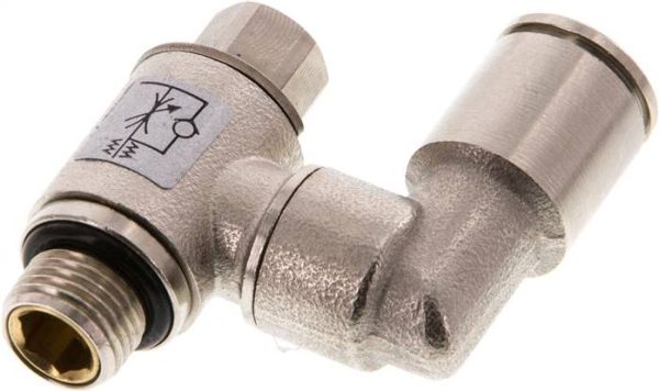 Régulateur de débit unidirectionnel G 1/8"-4 a 8mm, régulati