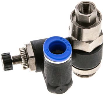 Régulateur de débit unidirectionnel G 3/8 a 1/2"-10 a 12mm,