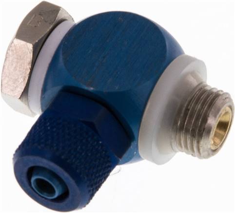 Régulateur de débit unidirectionnel G 1/8 a 1/4"-6x4mm, Cont