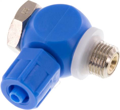 Régulateur de débit unidirectionnel G 1/8 a 1/4"-6x4mm, Cont
