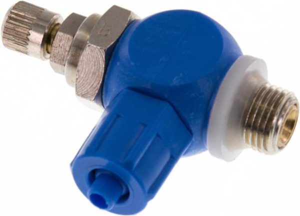 Régulateur de débit unidirectionnel G 1/8 a 1/4"-6x4mm, Cont