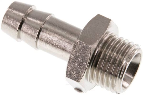Raccord cannelé fileté G 1/4 a 1/2"-9 (3/8") mm, Laiton nick
