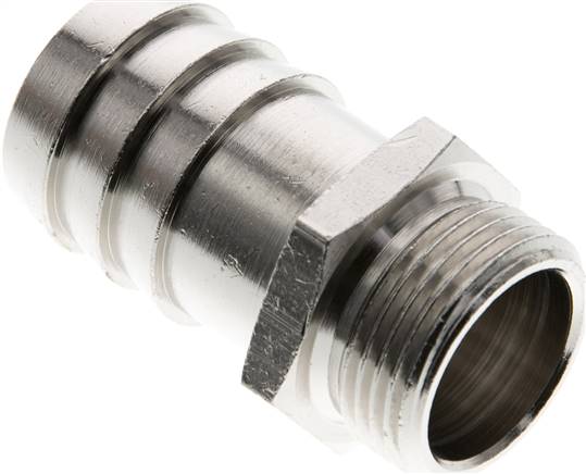 Raccord cannelé fileté G 3/4 a 1"-25 (1") mm, Laiton nickelé