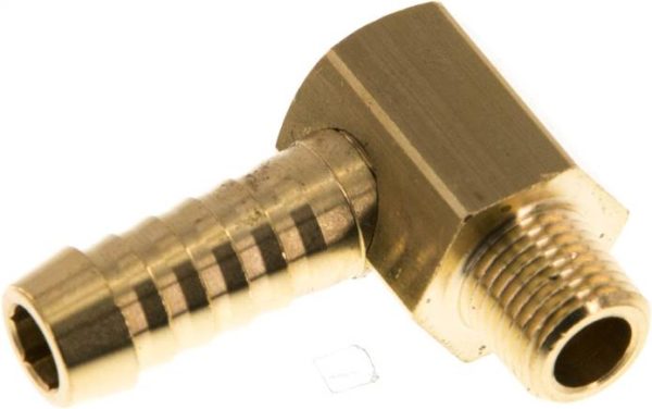 raccord cannelé coudé M 10x1 (conique)-9 (3/8") mm, laiton