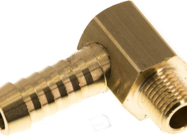 raccord cannelé coudé M 10x1 (conique)-9 (3/8") mm, laiton