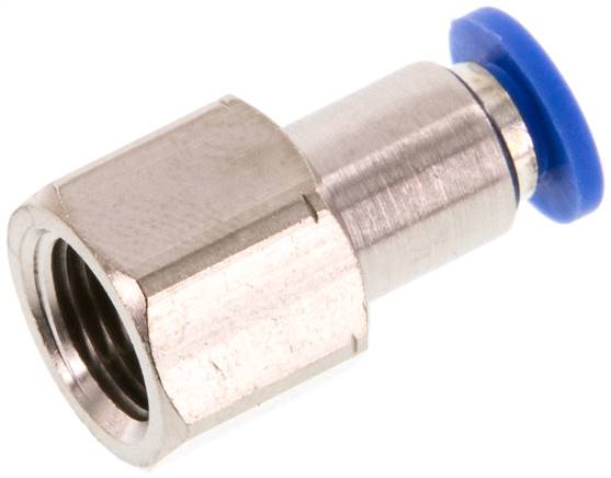 Raccord enfichable avec filetage femelle G 1/8 a 1/4"-4 mm,