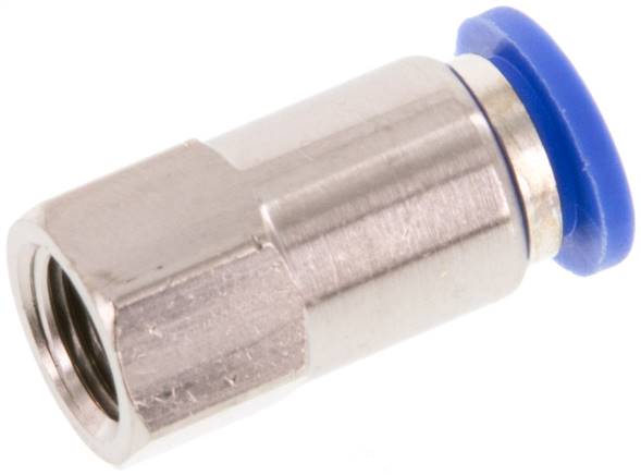 Raccord enfichable avec filetage femelle G 1/8 a 1/4"-8 mm,