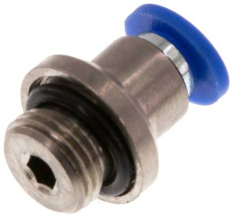 Raccord enfichable droit G 1/8 a 1/4"-4 mm, IQS standard à s