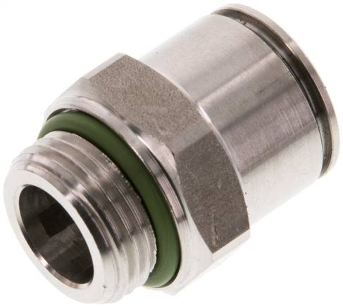 Raccord enfichable droit G 3/8 a 1/2"-12 mm, IQS inox