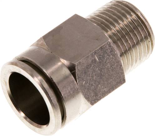 Raccord enfichable droit R 3/8 a 1/2"-14mm, IQS-MSV (Standar