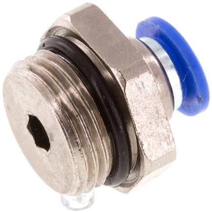Raccord enfichable droit G 1/8 a 3/8"-6mm, IQS-Standard