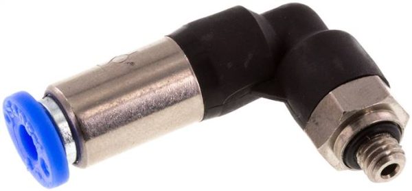 Raccord enfichable coudé auto-verrouillable métrique — série IQSKL