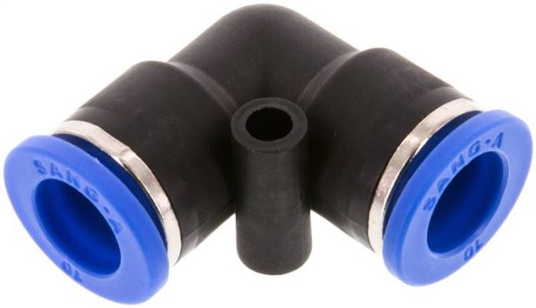 Raccord enfichable coudé IQS standard — tube à tube