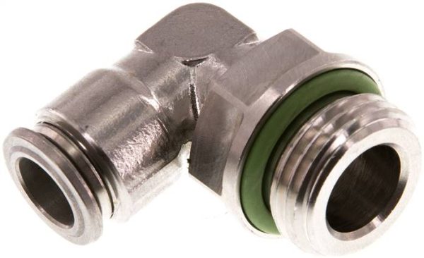 Raccord enfichable coudé G IQS inox — série IQSL