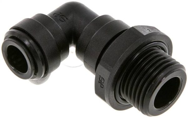Raccord enfichable coudé G IQS-FDA — série IQSL