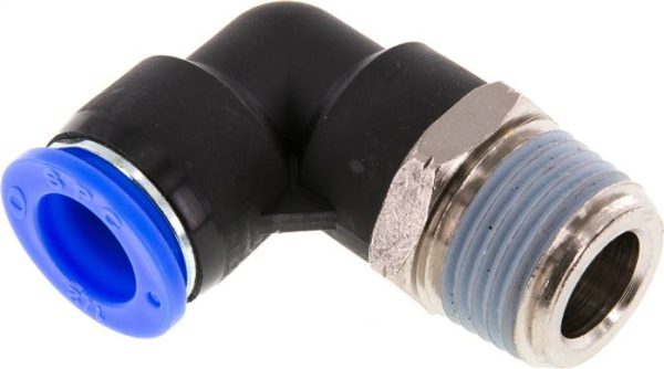 Raccord enfichable coudé NPT IQS-Inch — série IQSL