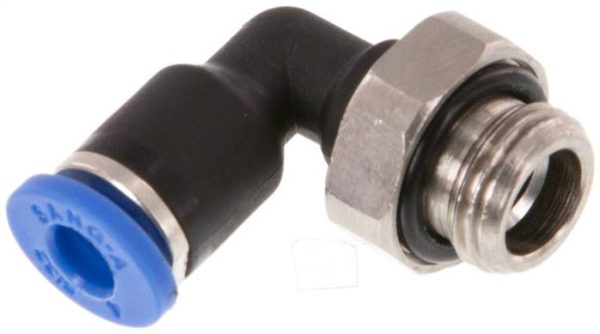 Raccord enfichable coudé G 1/8 a 1/4"-4 mm, IQS standard