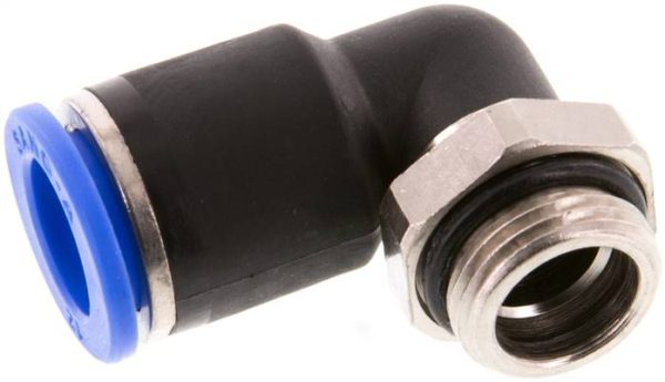 Raccord enfichable coudé G 1/4 a 3/8"-12 mm, IQS standard