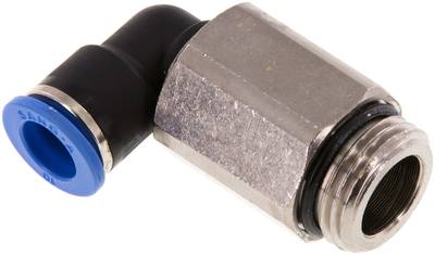 Raccord enfichable coudé long fileté G — série IQSLL