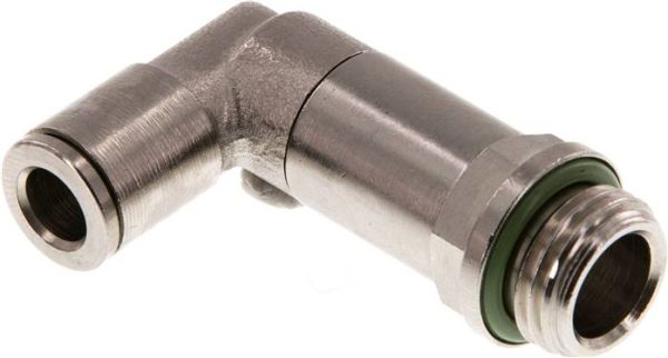 Raccord enfichable coudé long G IQS-MSV haute température — série IQSLL