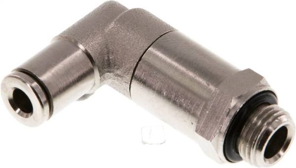 Raccord enfichable coudé, G 1/8 a 1/4"-4mm de long, IQS-MSV