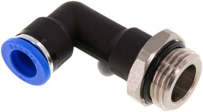 Raccord enfichable coudé long fileté G — série IQSLLK