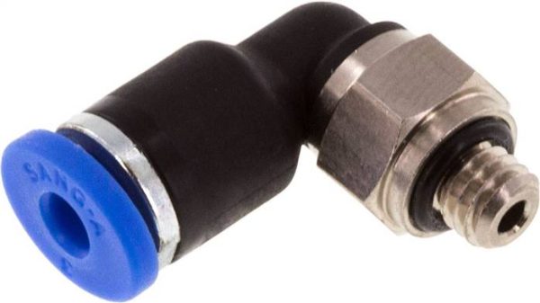 Raccord enfichable coudé M 3 a 5-3 mm, IQS standard