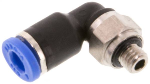 Raccord enfichable coudé M 3 a 5-4 mm, IQS standard