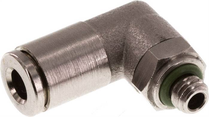 Raccord enfichable coudé métrique IQS-MSV haute température — série IQSL