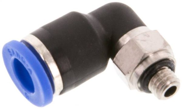 raccord enfichable coudé M 5-6 mm, IQS standard