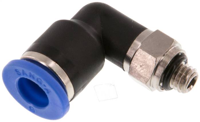 Raccord enfichable coudé M 5-4 à 6 mm, IQS standard