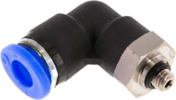 Raccord enfichable coudé UNF IQS-Inch — série IQSL