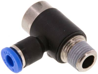 raccord enfichable coudé, à six pans creux R 1/8"-4 mm, IQS