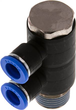Distributeur multiple enfichable double fileté R — série IQSLV2